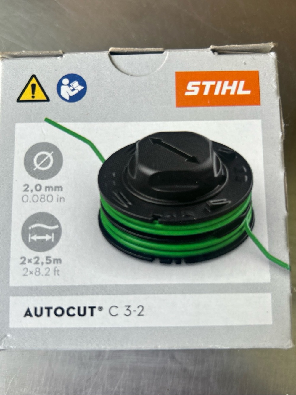 STIHL Autocut C 3-2 Trimmer Head - Black with Green Line